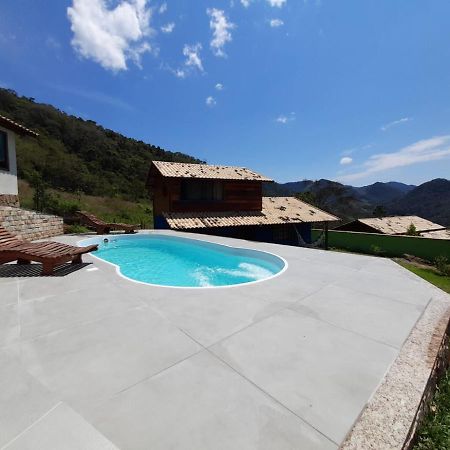 Chale Com Agua De Nascente E Com Vista Panoramica Villa Lumiar Bagian luar foto