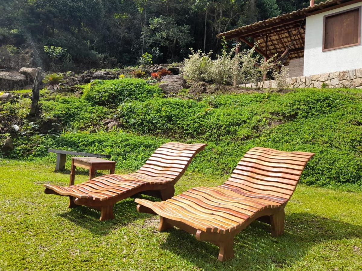 Chale Com Agua De Nascente E Com Vista Panoramica Villa Lumiar Bagian luar foto