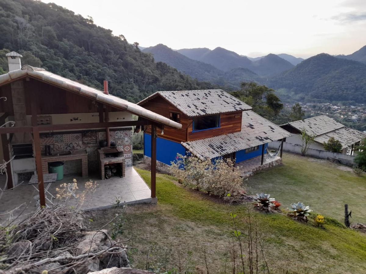 Chale Com Agua De Nascente E Com Vista Panoramica Villa Lumiar Bagian luar foto